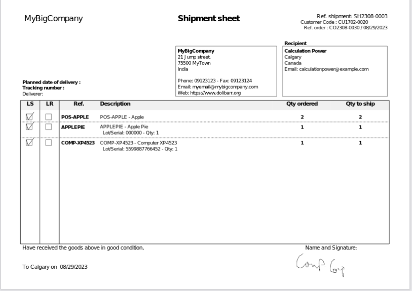 MerouSign - Signed Document